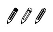 © d4_dsgns - Pencil icon set. Vector illustration
