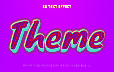 Wall Mural - Theme park 3d editable text effect style