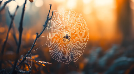 Sunlight's Web Embrace