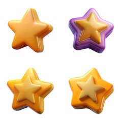 Wall Mural - set of stars