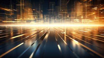 Poster - Abstract futuristic background with a focus on metallic textures, 