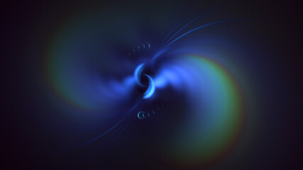 Wall Mural - 3D manual rendering abstract colorful fractal light background. Its not AI Generatd illustration.