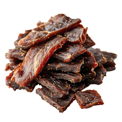 Wall Mural - Beef Jerky isolated on a transparent background