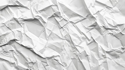 Sticker - Texture background of crumpled white paper poster