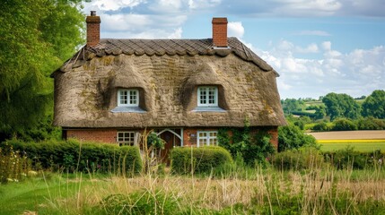 Poster - Describe the seasonal maintenance considerations for maintaining a thatched roof house in the UK.