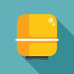 Poster - yellow expansion tank standing and providing pressure for water supply system