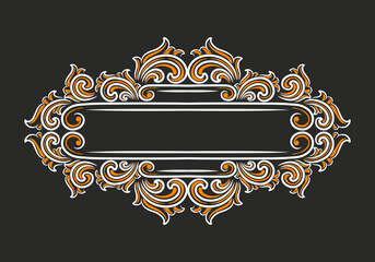 Wall Mural - Vintage frame with ornament 