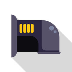 Poster - Electronic flash drive is storing important data in flat style