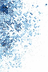 Abstract blue pixel grid background