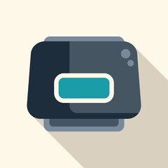 Poster - Illustration of a wireless router providing internet connection for home office, teleworking concept