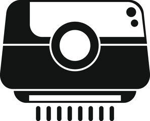 Poster - Wall mounted air conditioner blowing cold air for home climate control