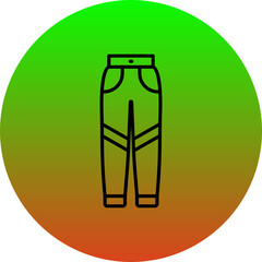 Wall Mural - Pants Icon