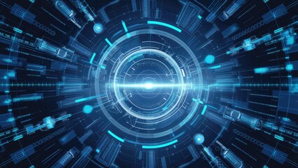 Aufkleber - Seamless digital backdrop ideal for technology applications neural networks artificial intelligence data communication and security digital storage multimedia presentations scientif
