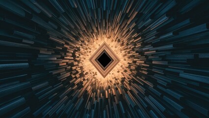 Poster - Vertical Abstract Black Triangle Background  3D Rendering Illustration