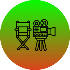 Canvas Print - Film shooting Icon