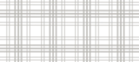 Poster - Grey and white plaid fabric texture background	