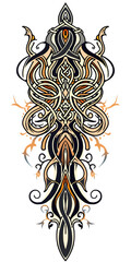 Wall Mural - Celtic Tribal Tattoo traditional tattoo illustration