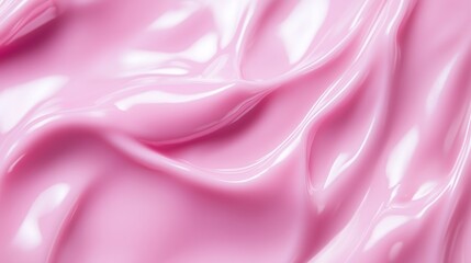 Poster - soft pink fabric drapes elegantly on a surface under natural light in a serene setting