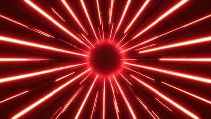 Poster - Vibrant Red Neon Light Background Effect