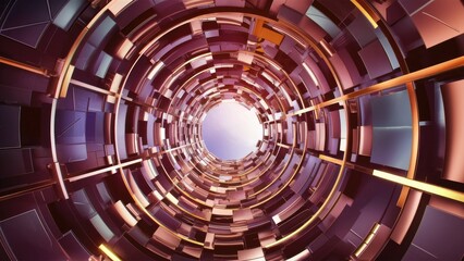 Poster - Contemporary Abstract Structure 3D Visualization