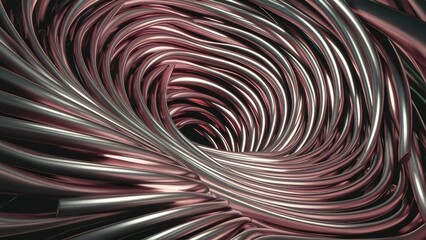 Poster - Highresolution abstract metallic wave background