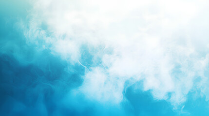 Poster - blurred gradient background transitioning from white to blue, embodying a tranquil and creative concept