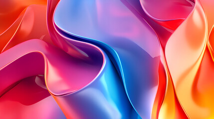 Wall Mural - Abstract colorful shape