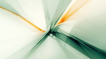 Poster - abstract design featuring intersecting shapes and translucent colors in a modern digital art composi