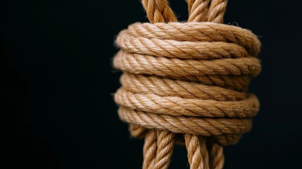 Poster - A rope is tied in a knot