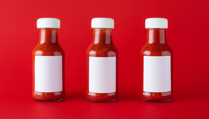 Sticker - red chili hot sauce bottles