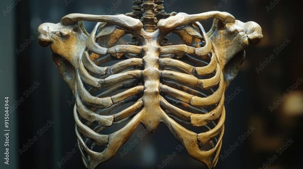 Intricate Anatomy of the Human Rib Cage Revealed - Detailed Structure ...
