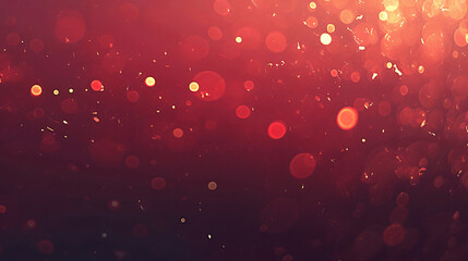 Poster - A mesmerizing abstract background filled with shimmering red and gold bokeh, creating a festive and warm atmosphere perfect for celebrations.