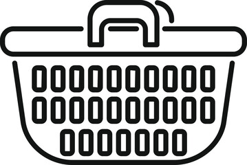Poster - This icon depicts an empty shopping basket, symbolizing online purchasing and the retail industry