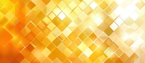 Wall Mural - Golden Diamond Pattern Background