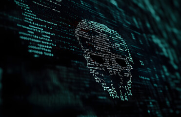 cinematic still of computer code with a dark background