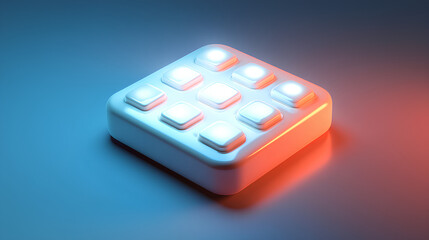 Poster - password 3d render icon