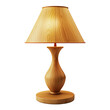 © mohammad - image of wooden table lamp in isolated transparent background, PNG, Ai generated Images