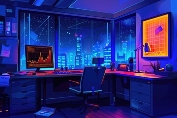 Poster - A basic computer setup with a monitor and keyboard, suitable for office or home use