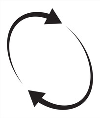 Wall Mural - rotation icon. 360 rotation icon vector illustration
