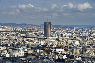 View of Paris from Eiffel Tower, France