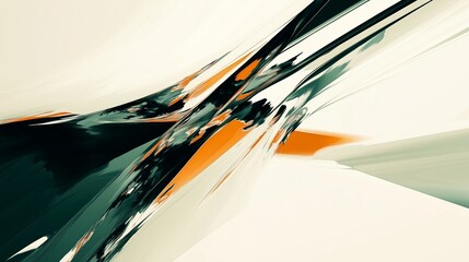 Poster - Abstract digital artwork showcasing dynamic shapes and vibrant colors in a harmonious composition created during daytime