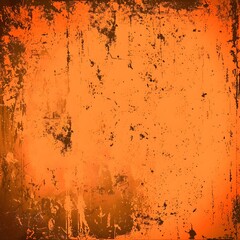 Wall Mural - orange distressed background