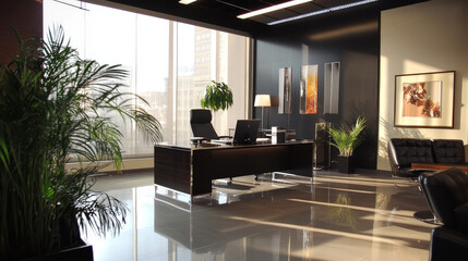 Wall Mural - Modern and stylish office interiors.