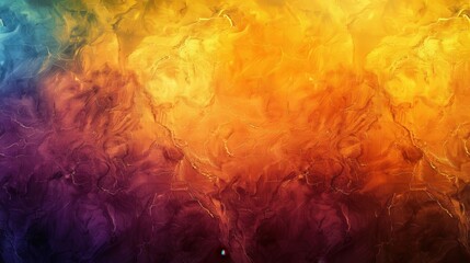 Leinwandbilder - An abstract artwork displays a vibrant transition from blue to orange, creating a mesmerizing gradient effect that draws the viewer's eye