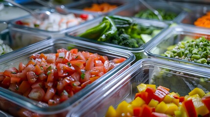 Sticker - Pureed vegetables and fruits are placed in portioned