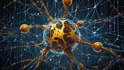 An illustration of a human brain, highlighting its intricate structure and neural connections