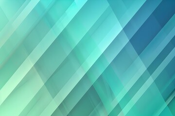 Poster - Blue and green gradient background, simple, minimalist style, light blue and turquoise color scheme, diagonal composition, blurred edges, high resolution, high definition. Minimalist style with geomet