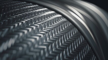 Poster - Textured Carbon Fiber Background  3D Render