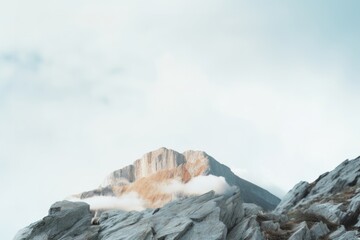 Poster - Mountain nature sky outdoors.