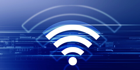 Poster - 2d illustration WiFi symbol sign